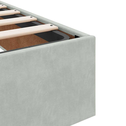 Struttura Letto Pouf senza Materasso 200x200 cm in Velluto | homemem39