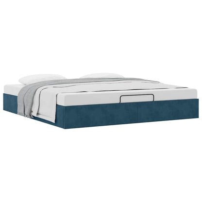 Struttura Letto Pouf senza Materasso 200x200 cm in Velluto | homemem39