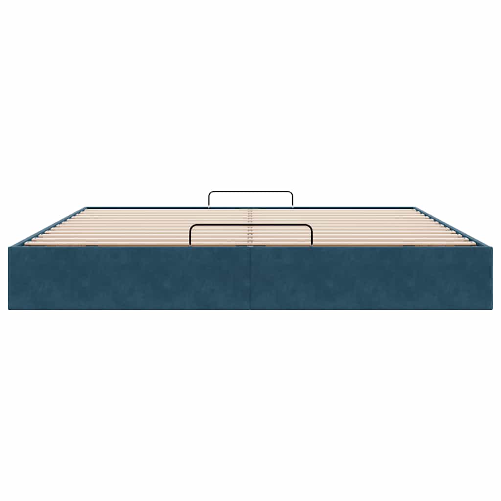 Struttura Letto Pouf senza Materasso 200x200 cm in Velluto | homemem39