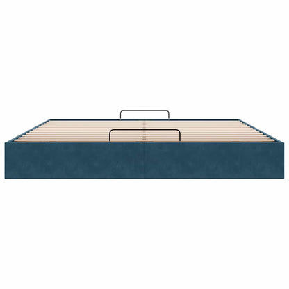 Struttura Letto Pouf senza Materasso 200x200 cm in Velluto | homemem39