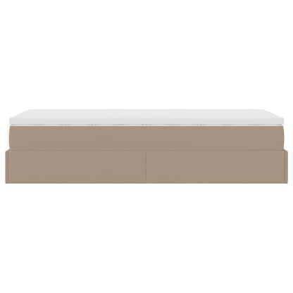 Struttura Letto Pouf con Materasso 90x190 cm Similpelle