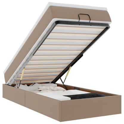 Struttura Letto Pouf con Materasso 90x200 cm Similpelle