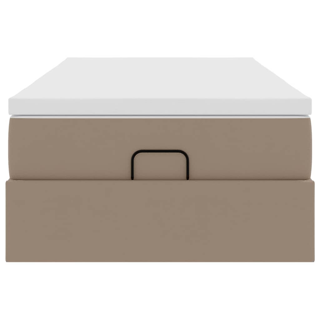 Struttura Letto Pouf con Materasso 90x200 cm Similpelle