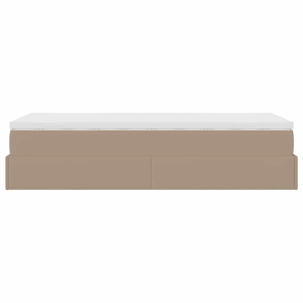 Struttura Letto Pouf con Materasso 90x200 cm Similpelle