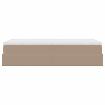 Struttura Letto Pouf con Materasso 90x200 cm Similpelle