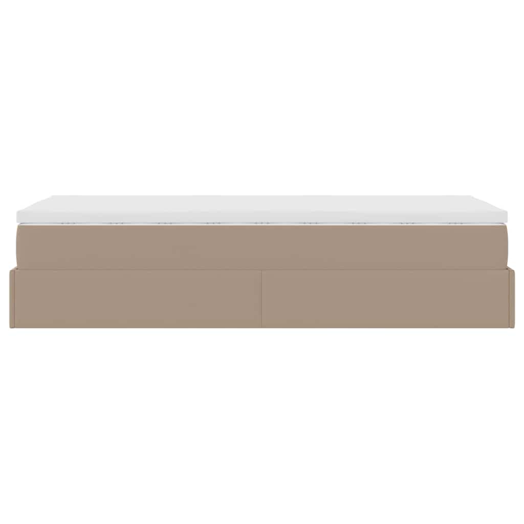 Struttura Letto Pouf con Materasso 100x200 cm Similpelle | homemem39