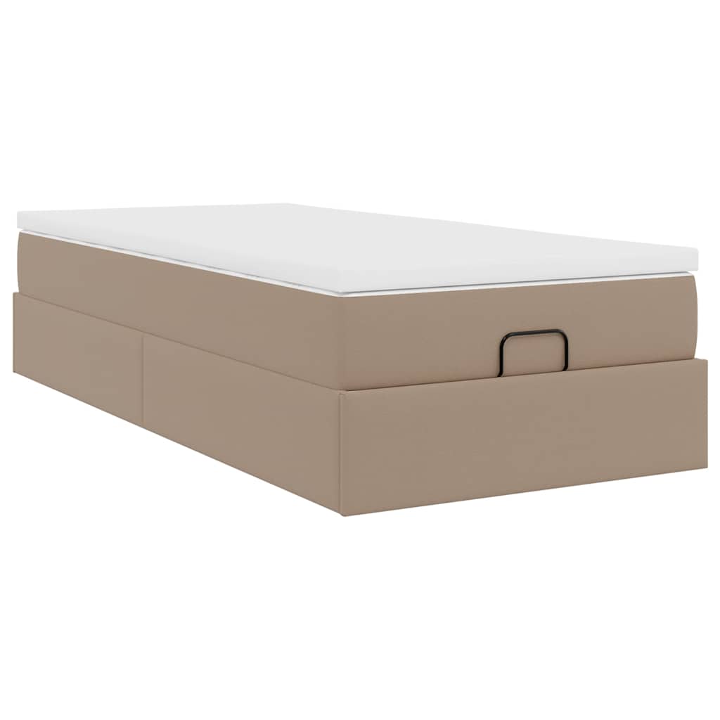 Struttura Letto Pouf con Materasso 100x200 cm Similpelle | homemem39