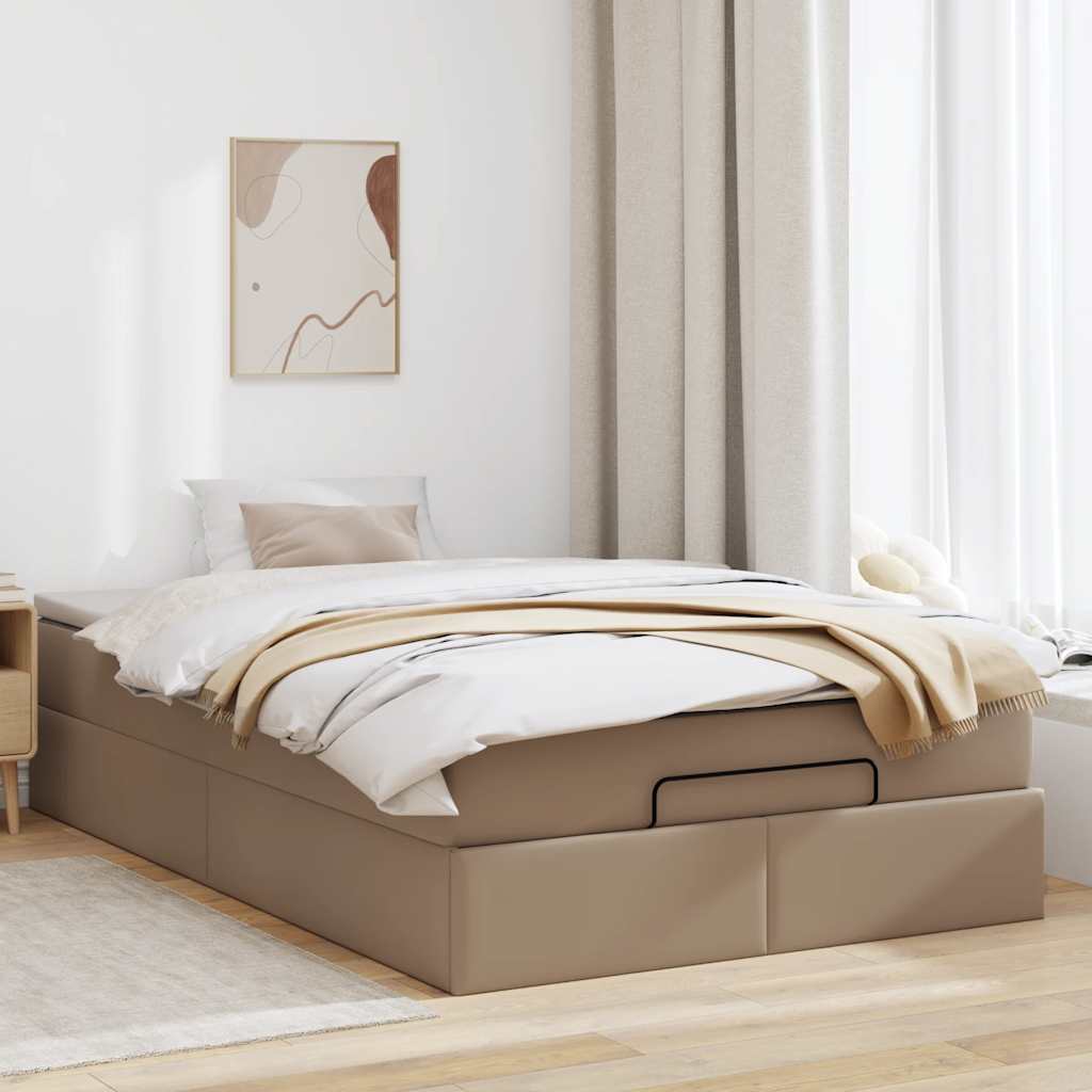 Struttura Letto Pouf con Materasso 120x190 cm Similpelle | homemem39