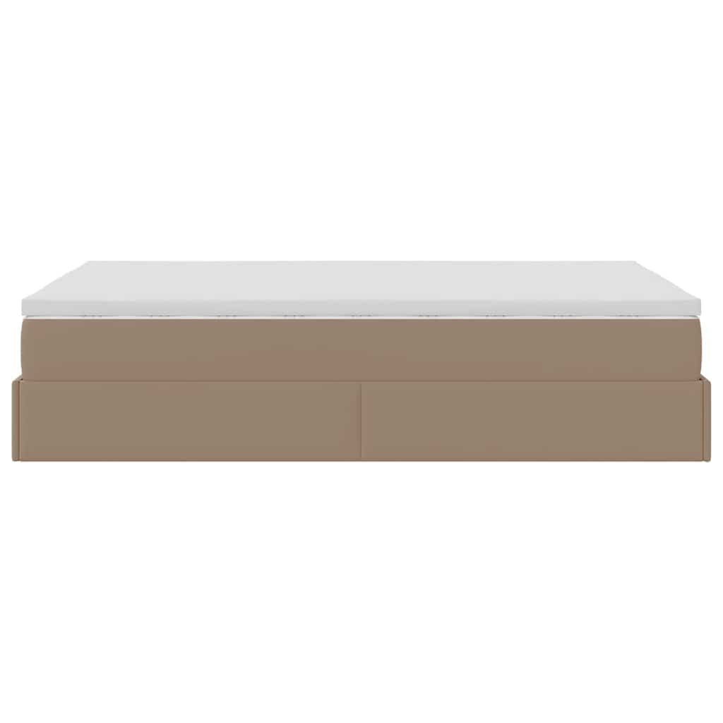 Struttura Letto Pouf con Materasso 120x190 cm Similpelle | homemem39