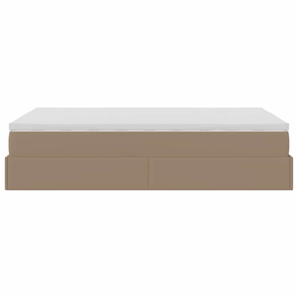 Struttura Letto Pouf con Materasso 120x200 cm Similpelle