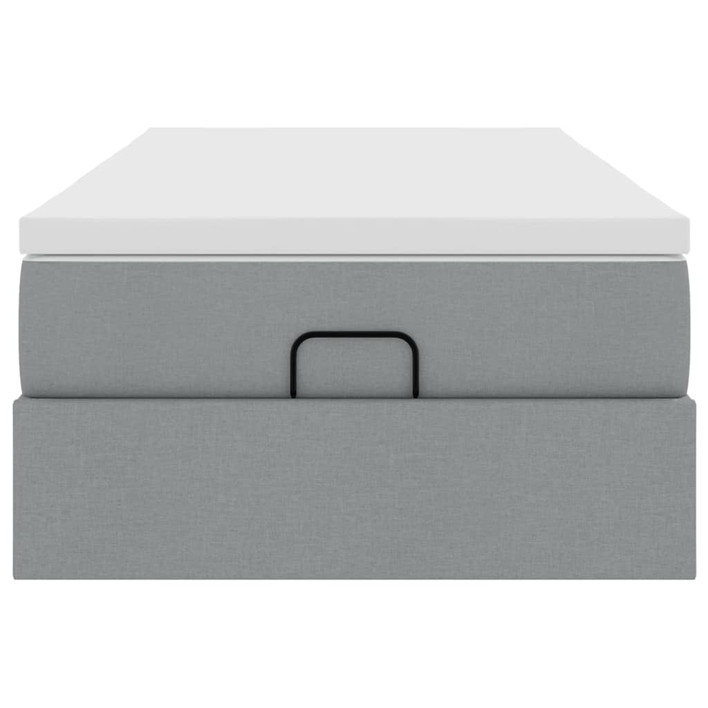 Struttura Letto Pouf con Materasso 80x200 cm in Tessuto