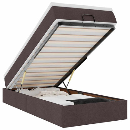 Struttura Letto Pouf con Materasso 80x200 cm in Tessuto