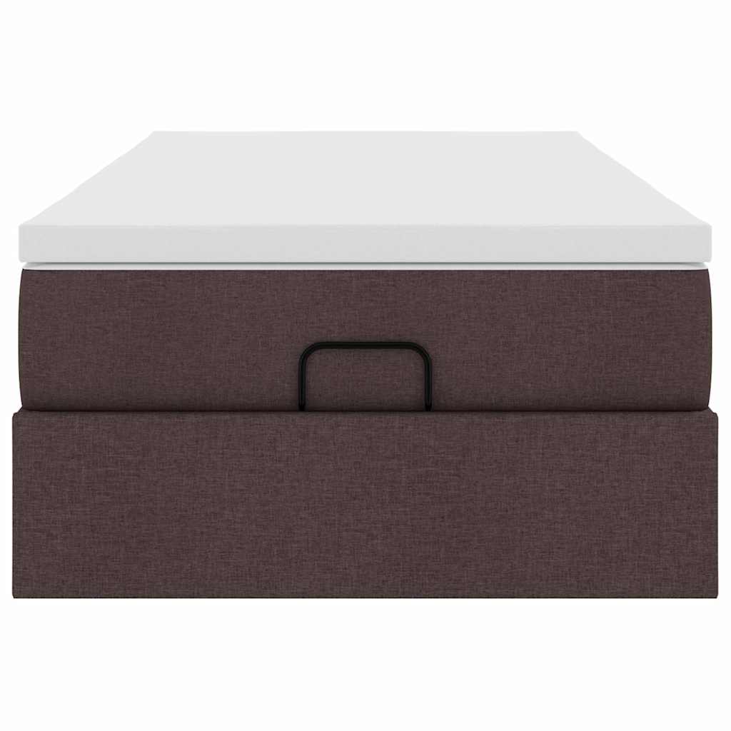 Struttura Letto Pouf con Materasso 80x200 cm in Tessuto
