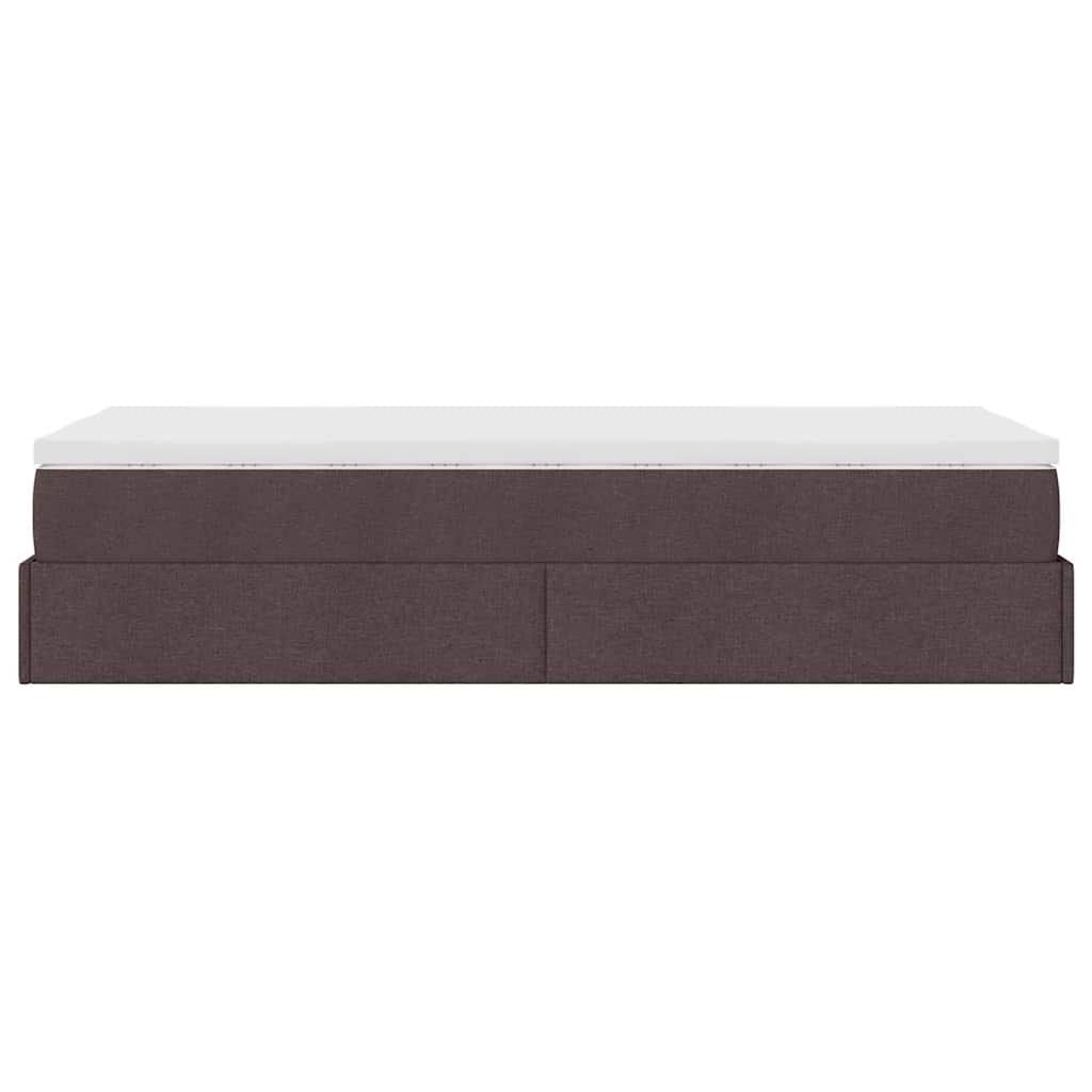 Struttura Letto Pouf con Materasso 80x200 cm in Tessuto
