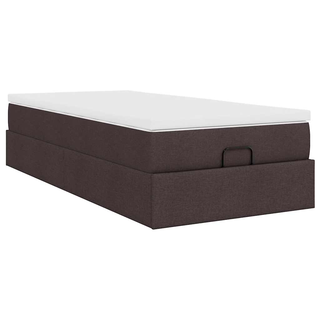 Struttura Letto Pouf con Materasso 80x200 cm in Tessuto