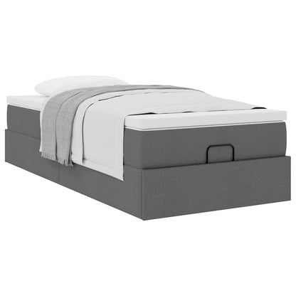 Struttura Letto Pouf con Materasso 90x190 cm in Tessuto | homemem39