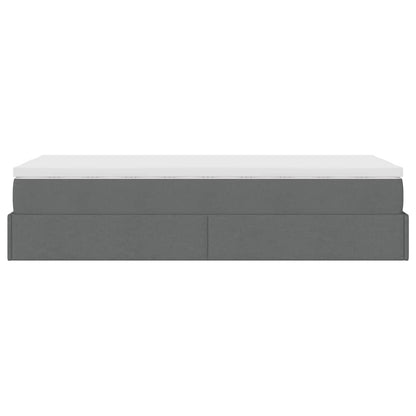Struttura Letto Pouf con Materasso 90x190 cm in Tessuto | homemem39