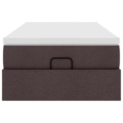 Struttura Letto Pouf con Materasso 90x190 cm in Tessuto