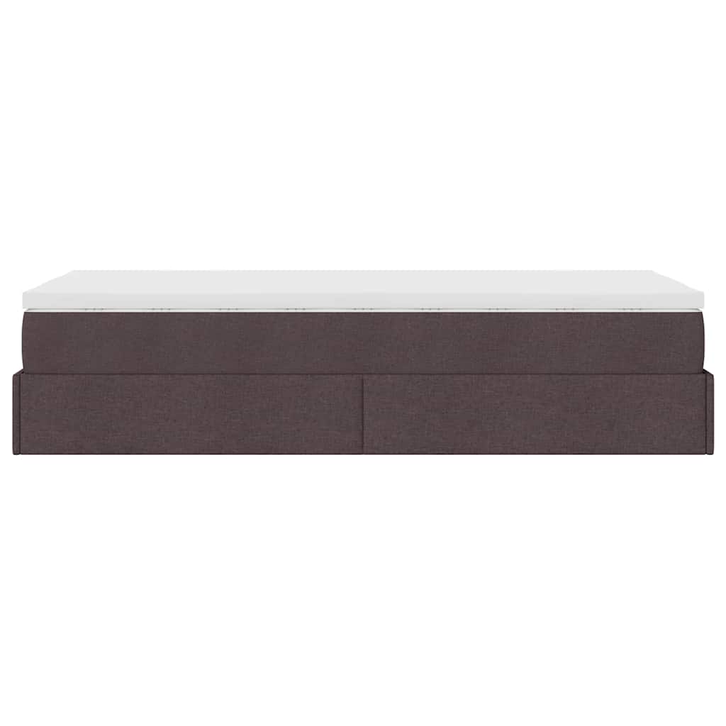 Struttura Letto Pouf con Materasso 90x190 cm in Tessuto