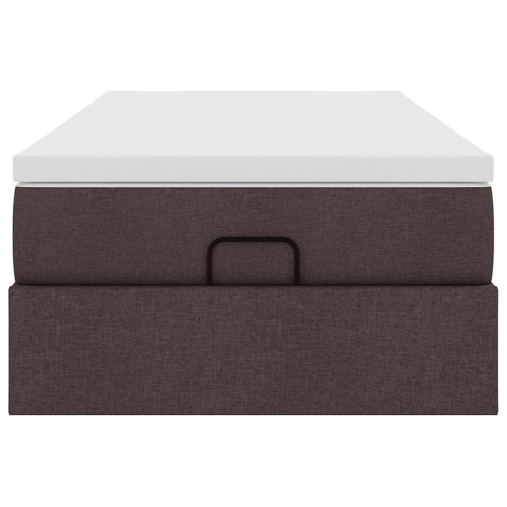 Struttura Letto Pouf con Materasso 90x200 cm in Tessuto