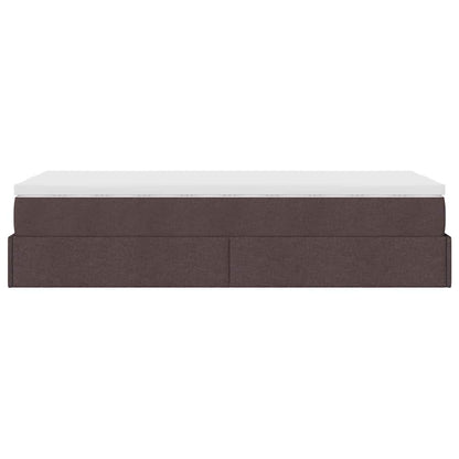 Struttura Letto Pouf con Materasso 90x200 cm in Tessuto