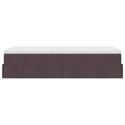 Struttura Letto Pouf con Materasso 100x200 cm in Tessuto