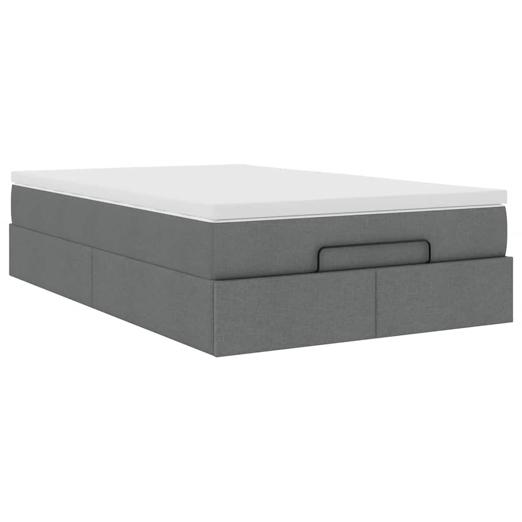 Struttura Letto Pouf con Materasso 80x200 cm in Tessuto | homemem39