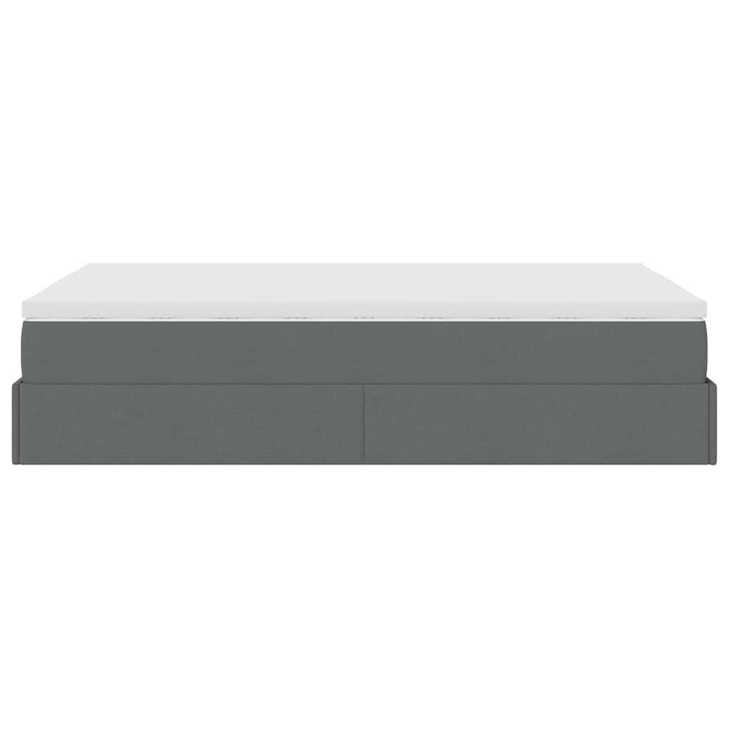 Struttura Letto Pouf con Materasso 80x200 cm in Tessuto | homemem39