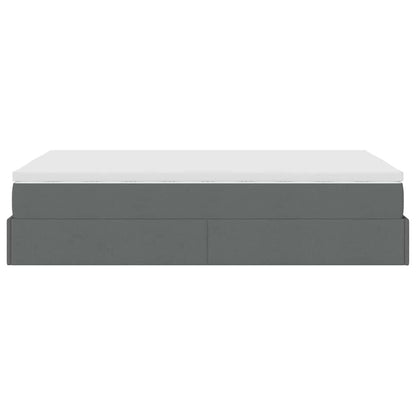 Struttura Letto Pouf con Materasso 80x200 cm in Tessuto | homemem39