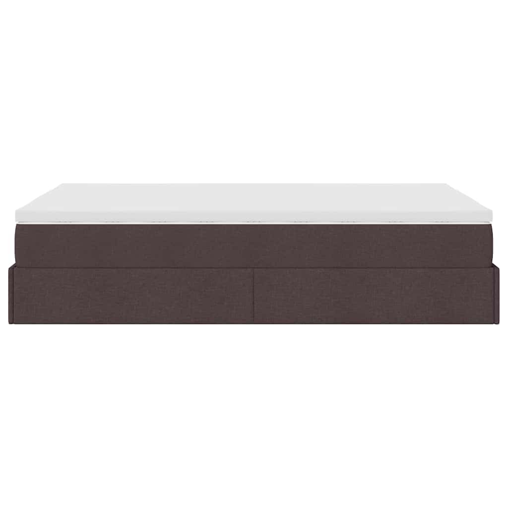 Struttura Letto Pouf con Materasso 80x200 cm in Tessuto | homemem39