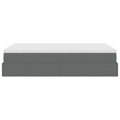 Struttura Letto Pouf con Materasso 120x200 cm in Tessuto - homemem39