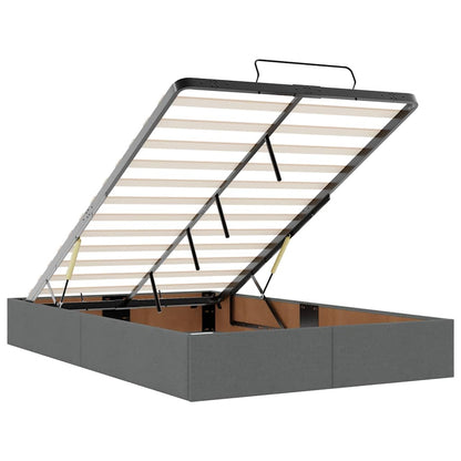 Struttura Letto Pouf con Materasso 120x200 cm in Tessuto - homemem39