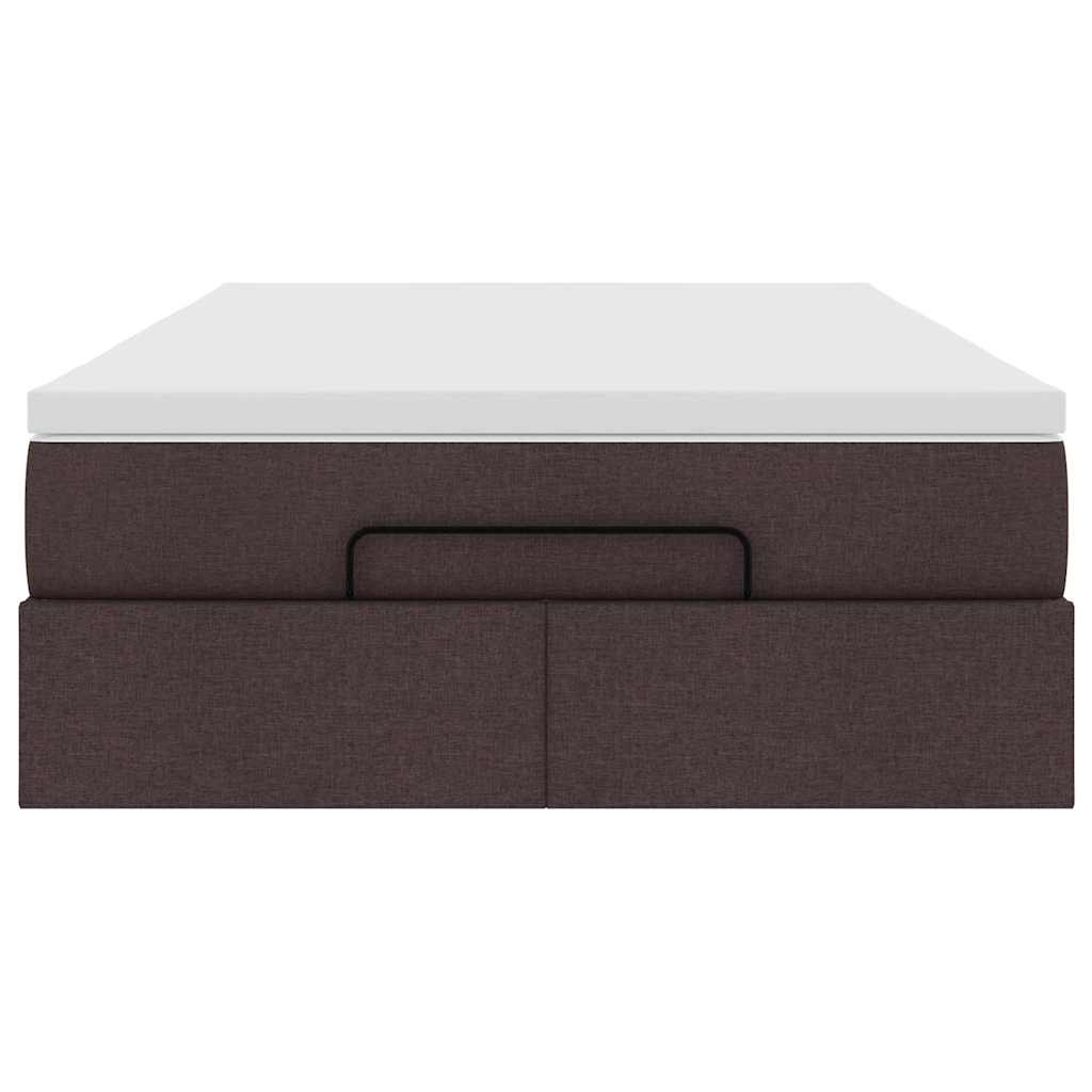 Struttura Letto Pouf con Materasso 120x200 cm in Tessuto - homemem39