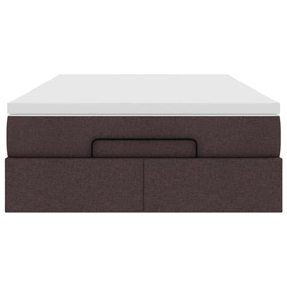 Struttura Letto Pouf con Materasso 120x200 cm in Tessuto - homemem39