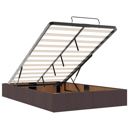 Struttura Letto Pouf con Materasso 120x200 cm in Tessuto - homemem39