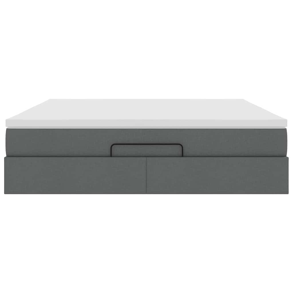 Struttura Letto Pouf con Materasso 160x200 cm in Tessuto | homemem39