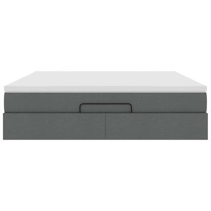 Struttura Letto Pouf con Materasso 160x200 cm in Tessuto | homemem39