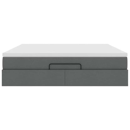 Struttura Letto Pouf con Materasso 180x200 cm in Tessuto - homemem39