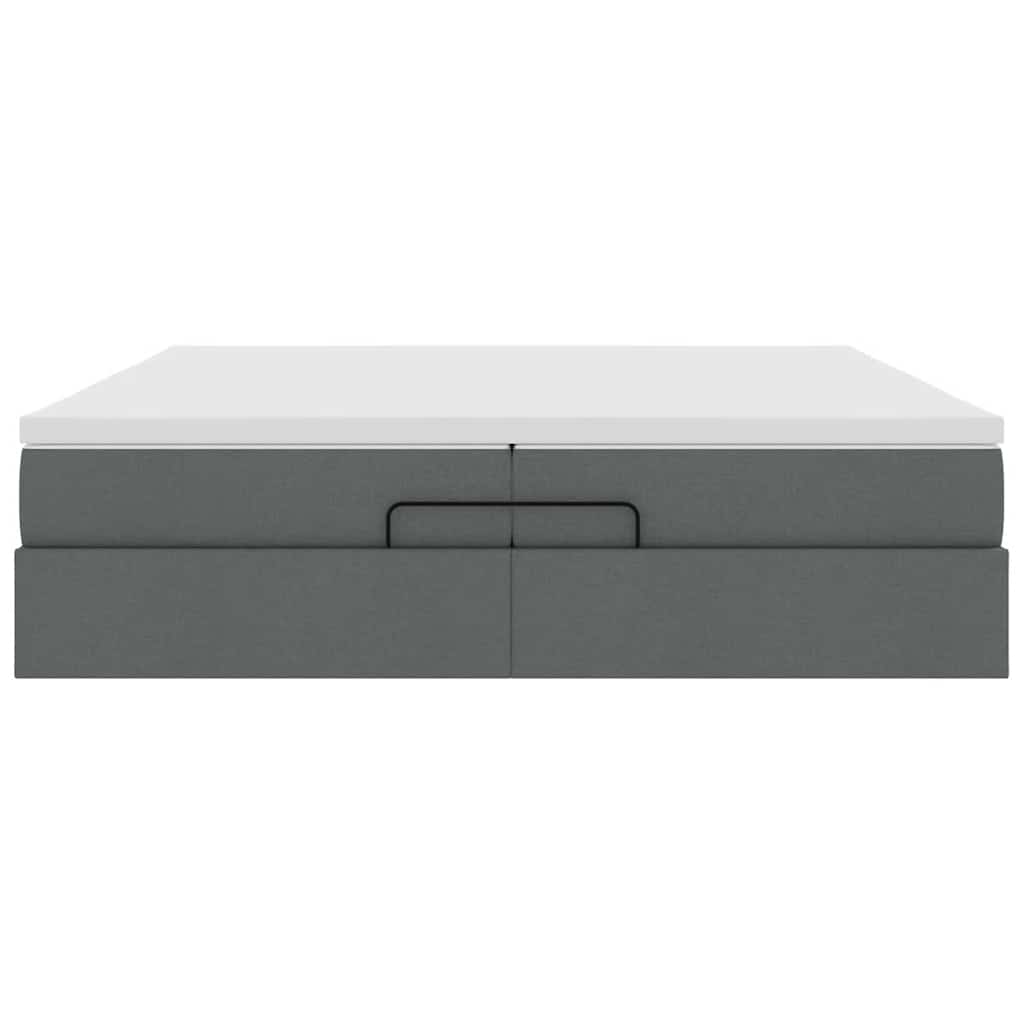 Struttura Letto Pouf con Materassi 200x200 cm in Tessuto | homemem39