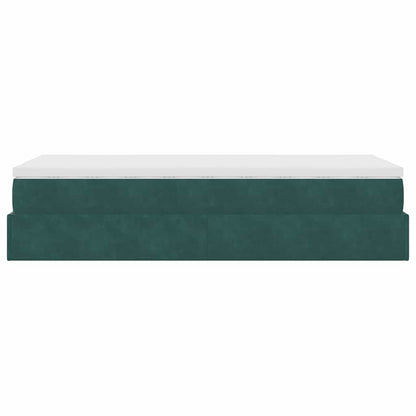 Struttura Letto Pouf con Materasso 90x200 cm in Velluto - homemem39
