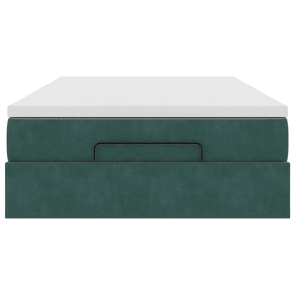 Struttura Letto Pouf con Materasso 120x200 cm Velluto