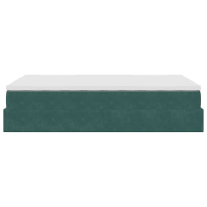 Struttura Letto Pouf con Materasso 120x200 cm Velluto