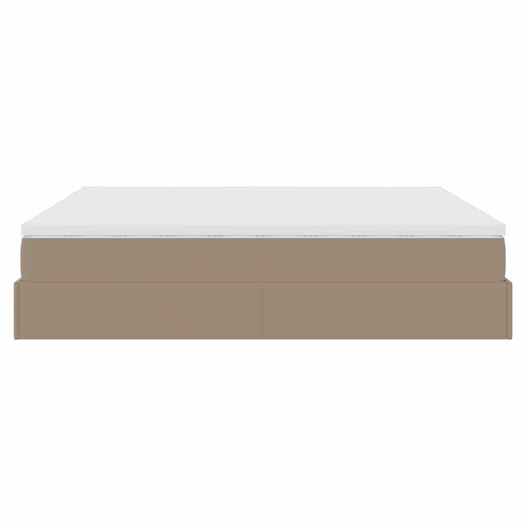 Struttura Letto Pouf con Materassi 180x200 cm Similpelle