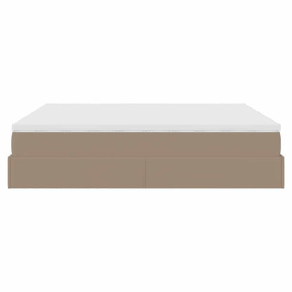 Struttura Letto Pouf con Materassi 180x200 cm Similpelle