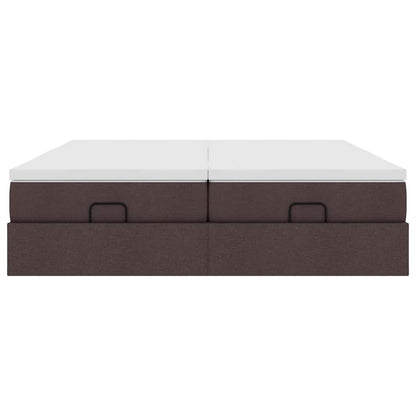 Struttura Letto Pouf con Materassi 180x200 cm in Tessuto