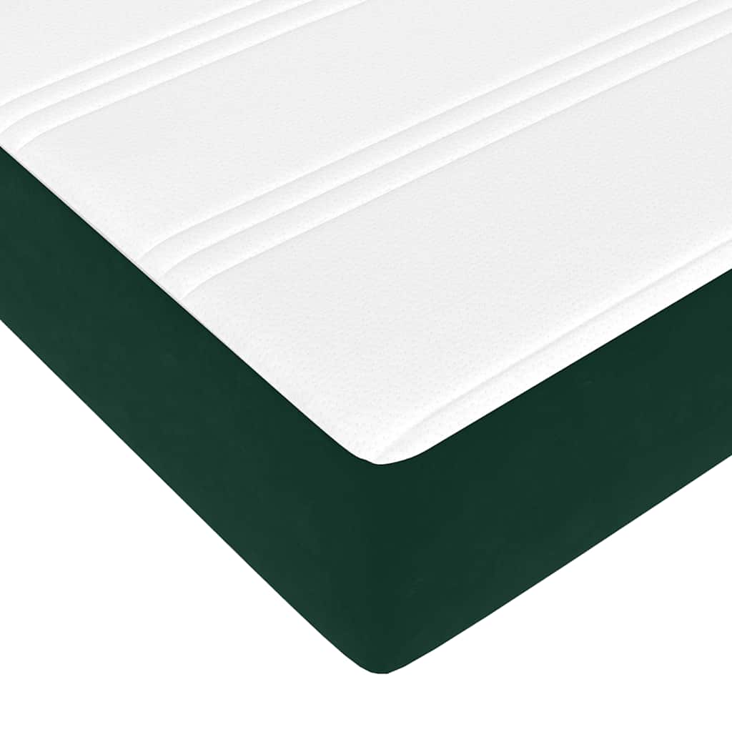 Struttura Letto Pouf con Materassi 180x200 cm Velluto