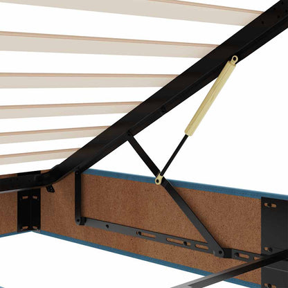 Struttura Letto Pouf con Materassi 180x200 cm Velluto - homemem39