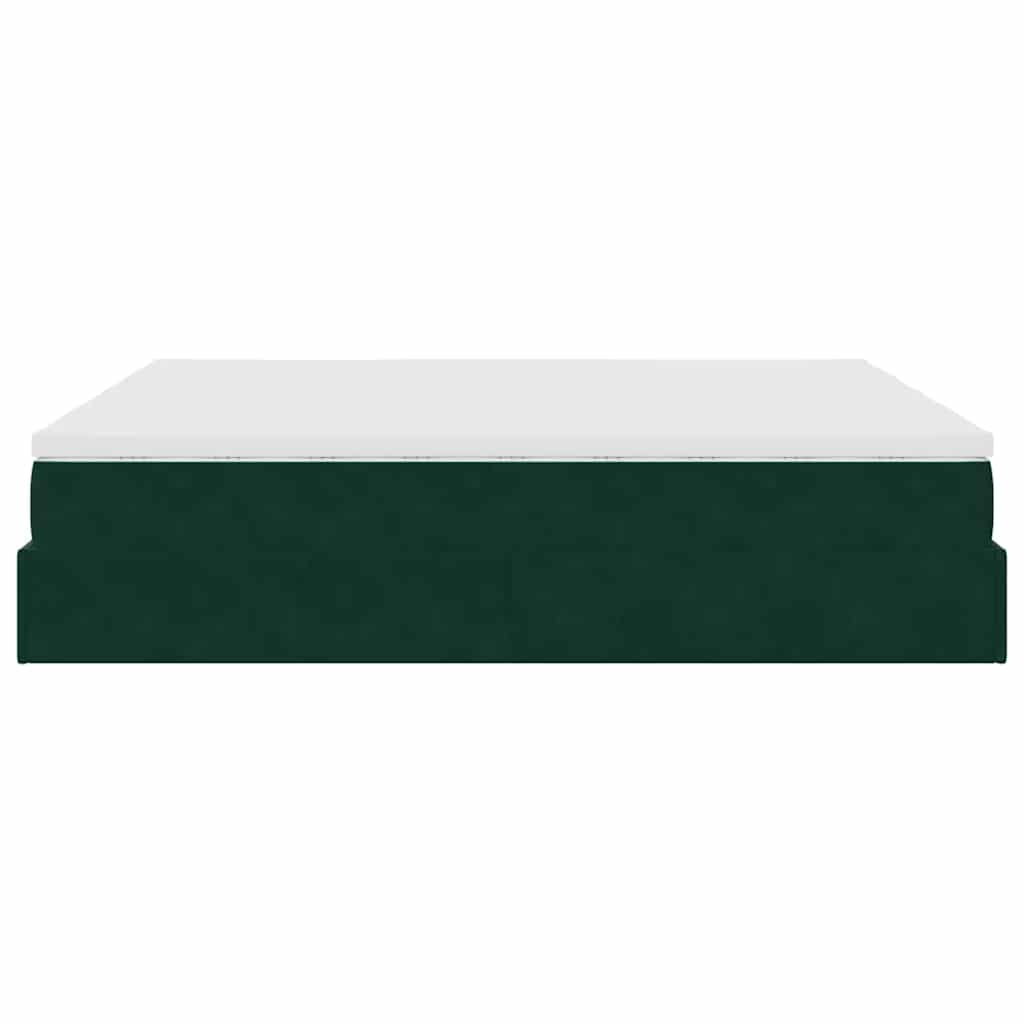 Struttura Letto Pouf con Materassi 200x200 cm Velluto | homemem39
