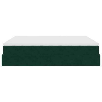 Struttura Letto Pouf con Materassi 200x200 cm Velluto | homemem39