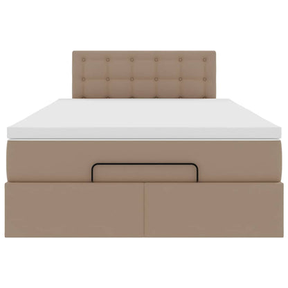 Struttura Letto Pouf con Materasso 120x190 cm Similpelle | homemem39